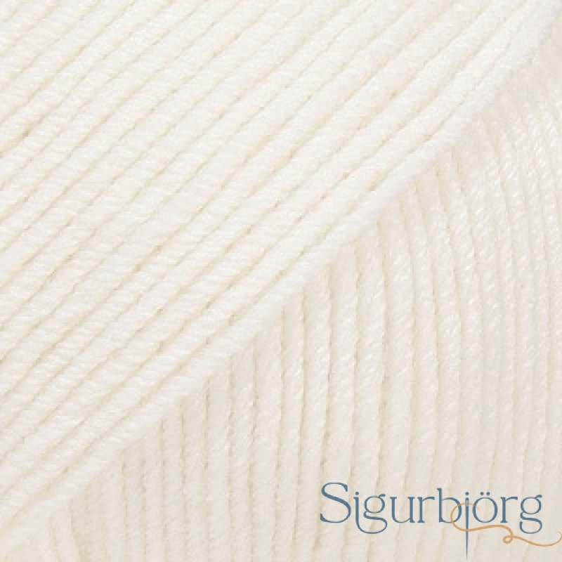 Baby merino - 1 - hvítur -