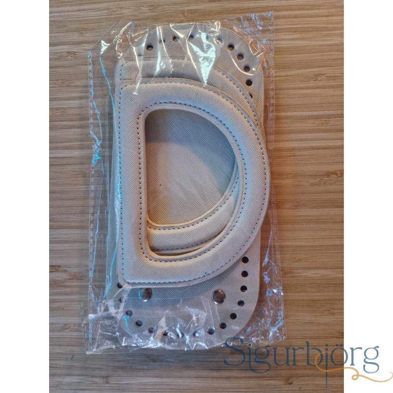 Handföng með botni - hvít