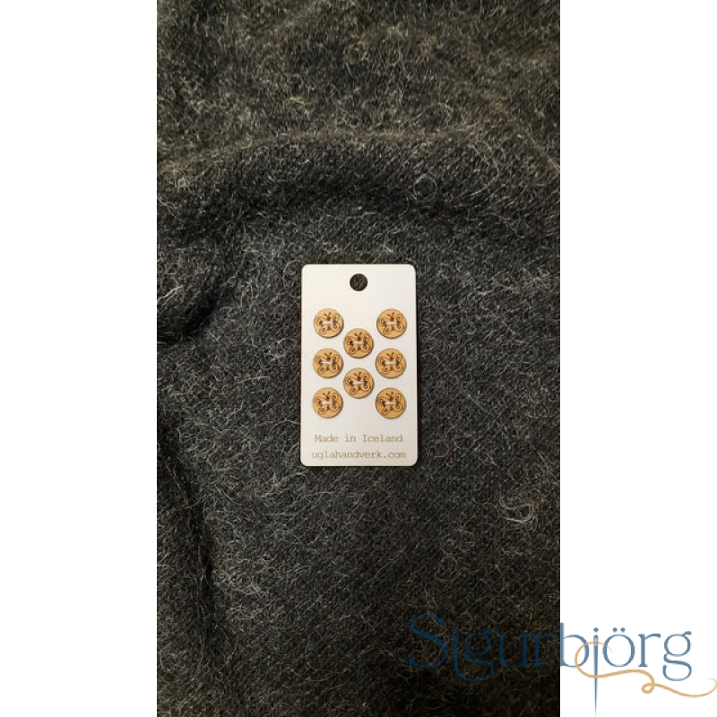 Ugla handverk tölur - 14mm., Fiðrildi