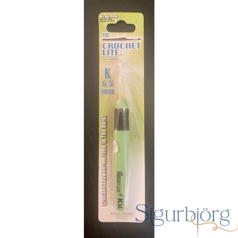 Heklunál með ljósi - 6,5mm.