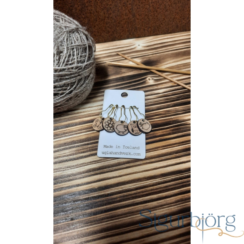 Ugla handverk prjónamerki - Eitt af hverri gerð