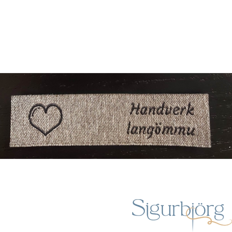 Merkimiðar með straulími - Handverk langömmu