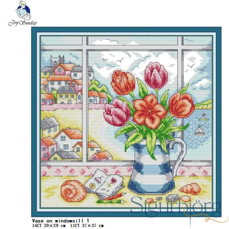 Vase on windowsill 1