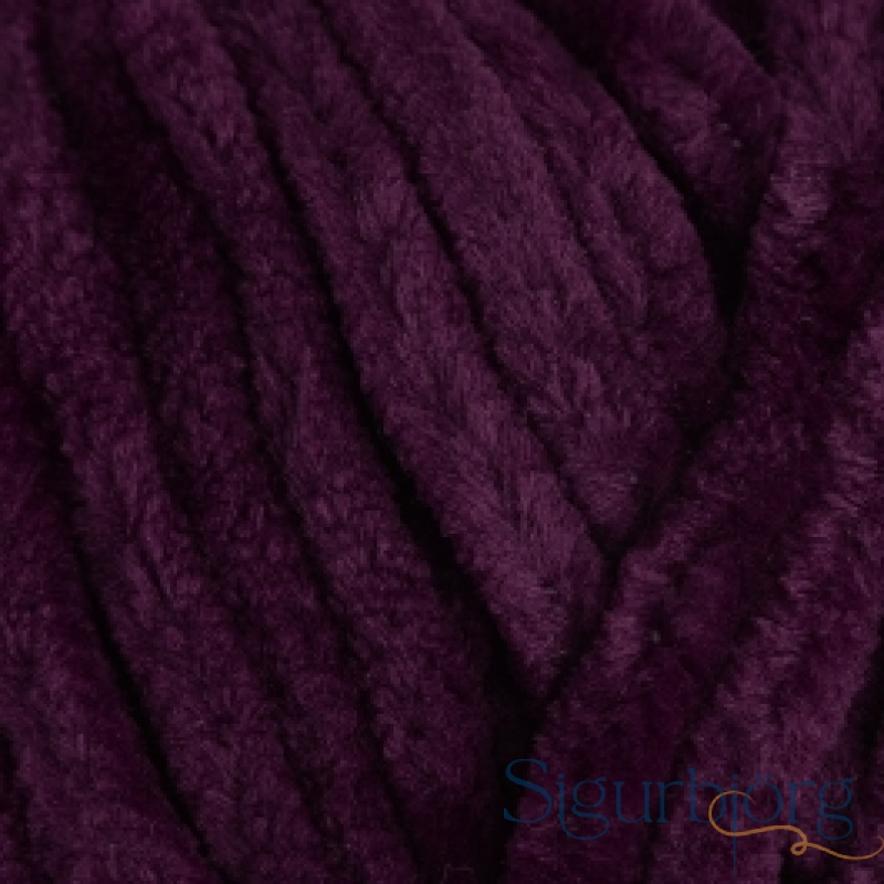 Flauelsgarn - 18-dökk fjólublár
