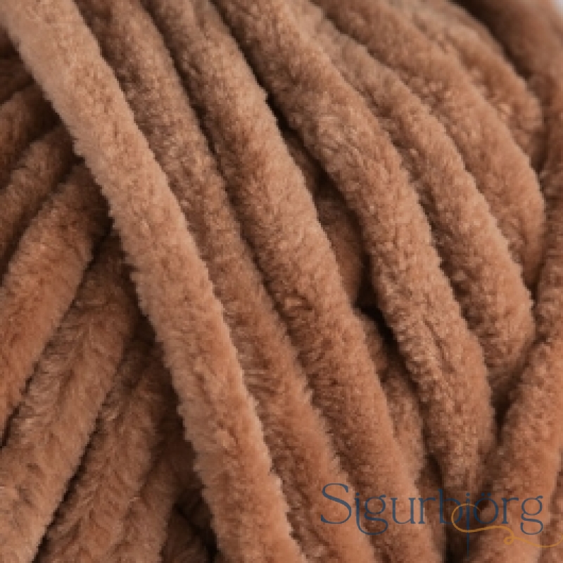 Flauelsgarn - 34-Brúnn