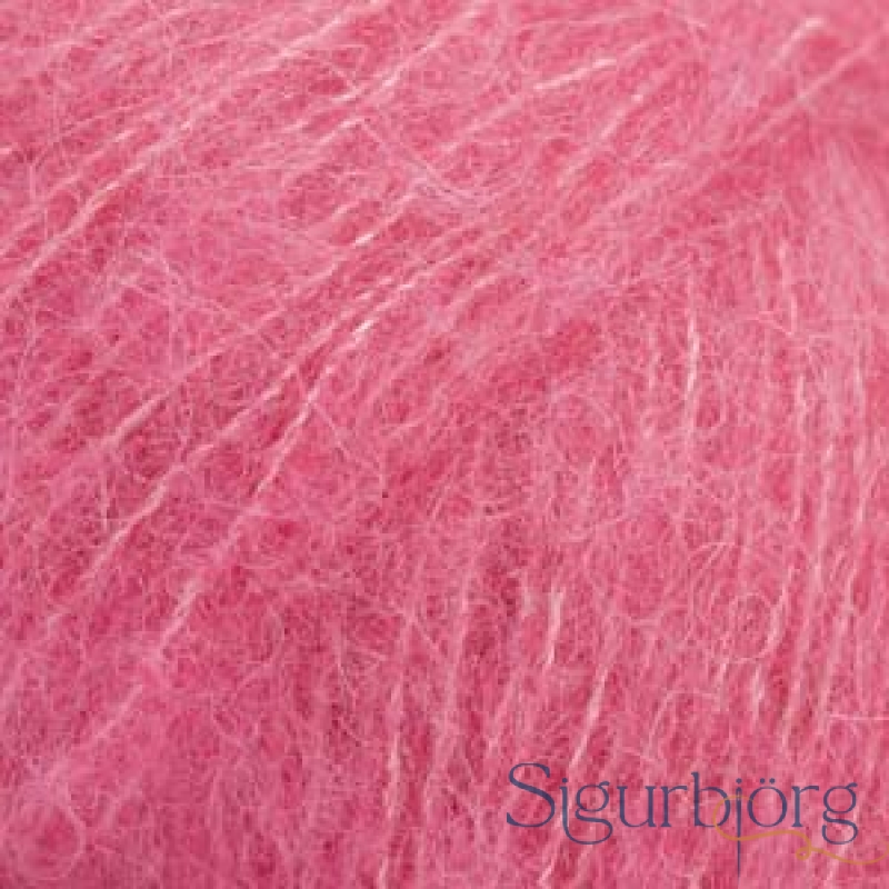 Brushed alpaca silk - 31 - skær bleikur