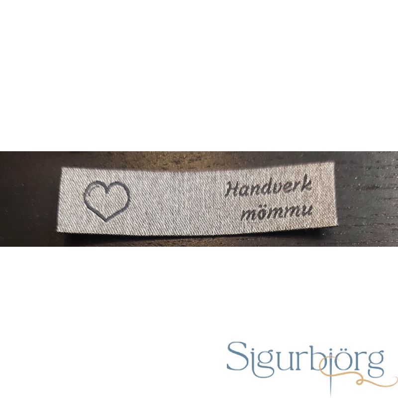 Merkimiðar með straulími - Handverk mömmu