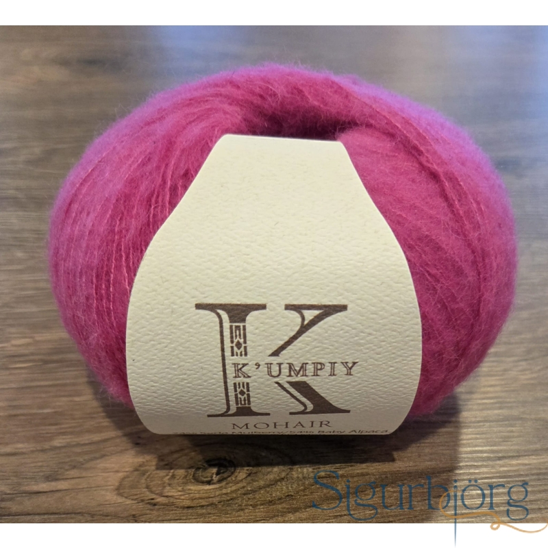 Kumpiy-Mohair-dökkbleikur