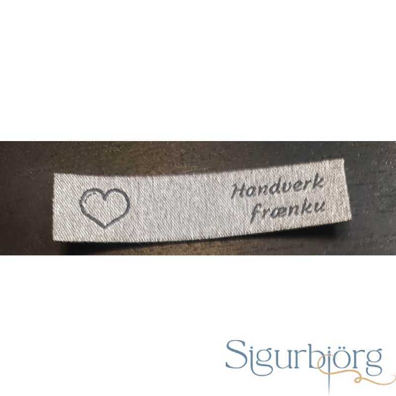 Merkimiðar með straulími - Handverk frænku