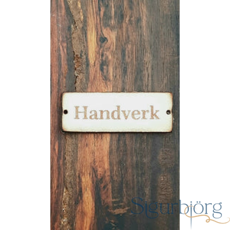 Leður merki - Lítið "handverk"