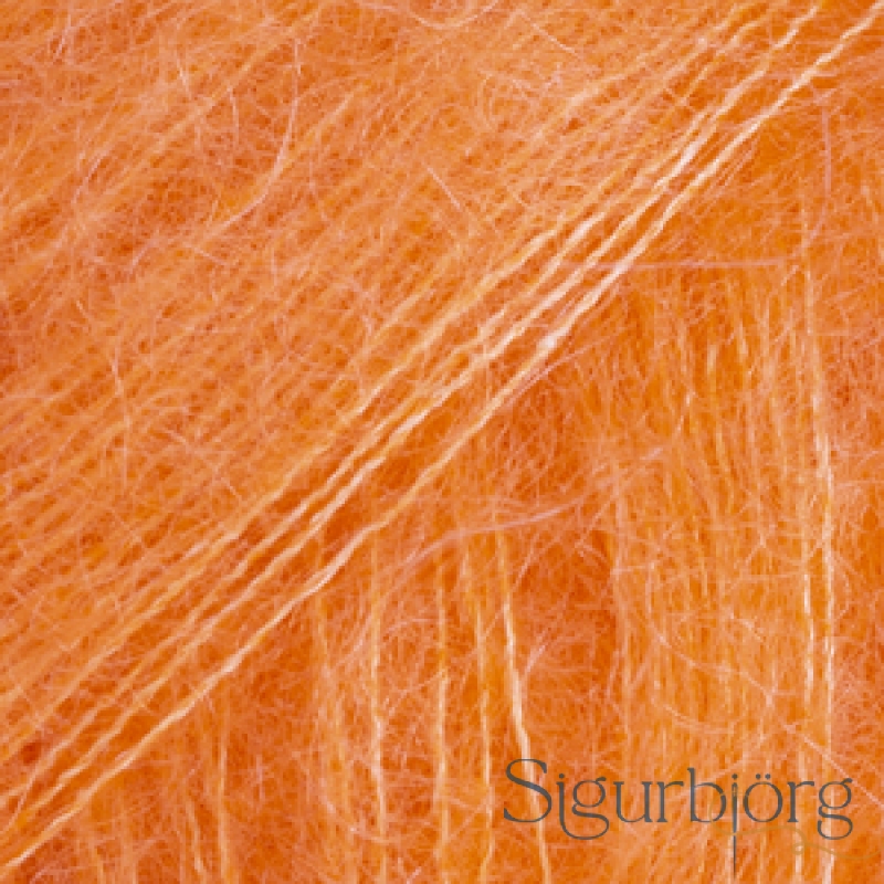 Kid silk - 49 - rafmagns appelsínugulur