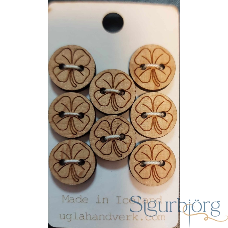 Ugla handverk tölur - 16mm.,Smári