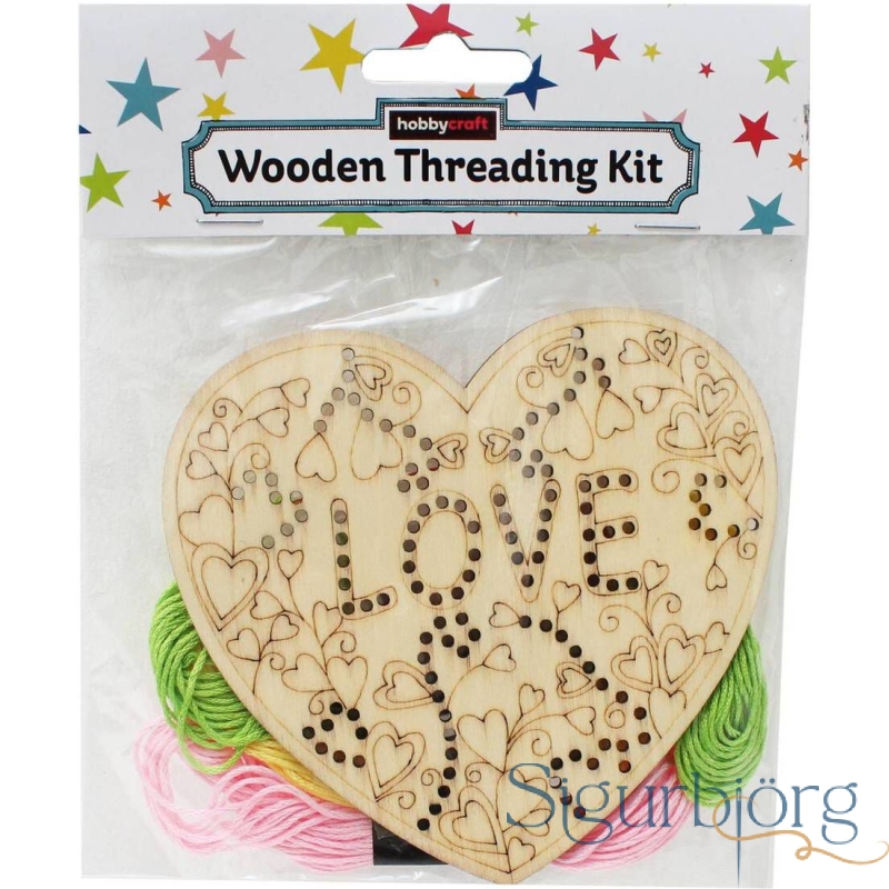 Útsaumur fyrir þau minnstu-tré - Hjarta