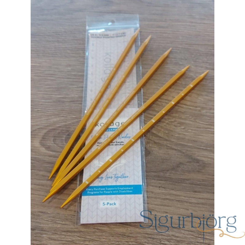 Kollage sokkaprjónar 3mm Gylltir