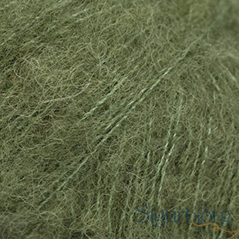 Brushed alpaca silk - 32 - mosagrænn