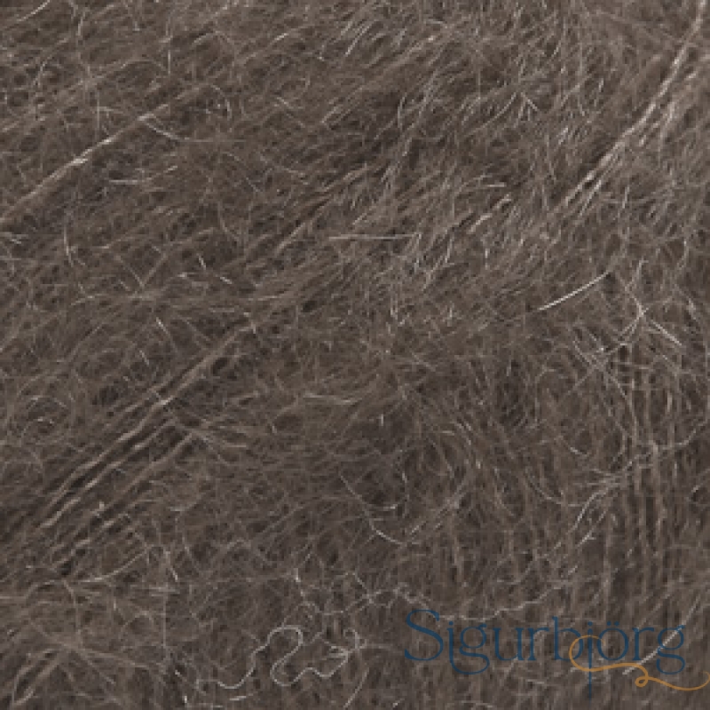 Kid Silk - 15 dökkbrúnn -