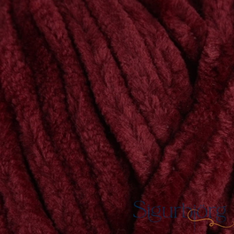 Flauelsgarn - 10-vínrautt