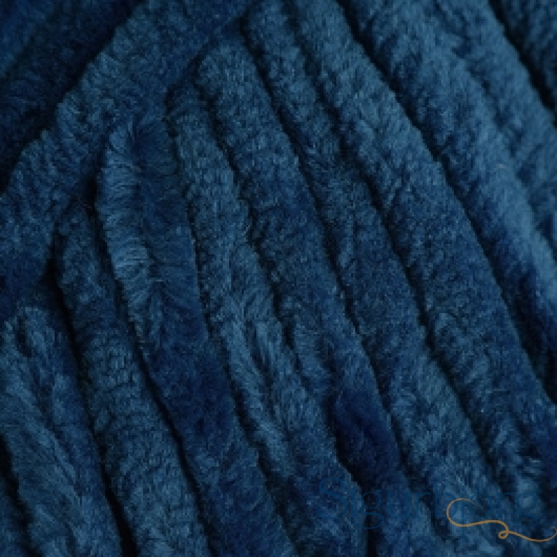 Flauelsgarn - 21-Bensínblár