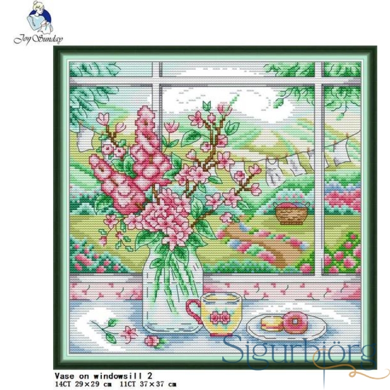 Vase on windowsill 2