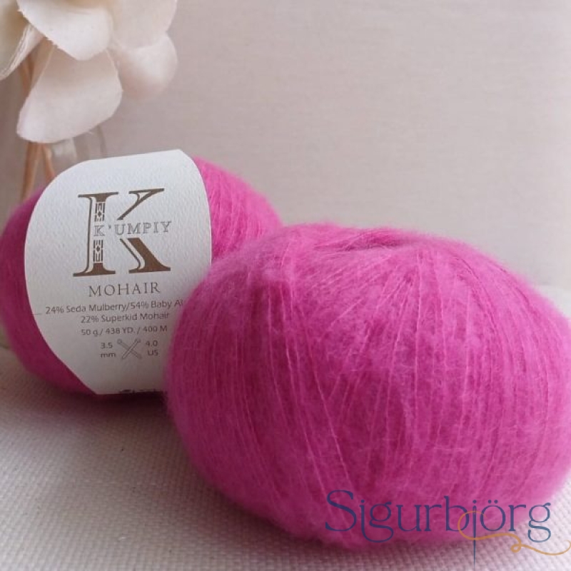 Kumpiy-Mohair-ljós bleikur