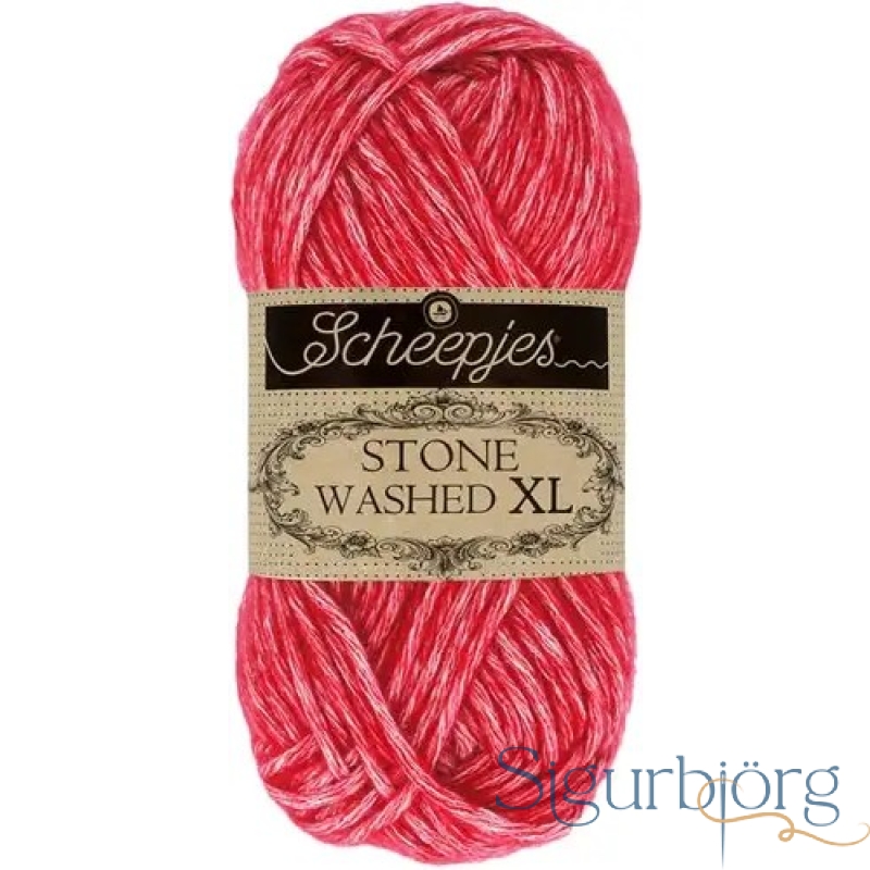 Stone washed - Red jasper 847