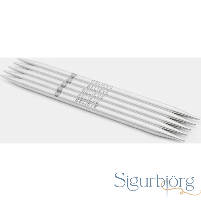 Sokkaprjónar Knit Pro Mindful Stainless steel 6,5 mm.