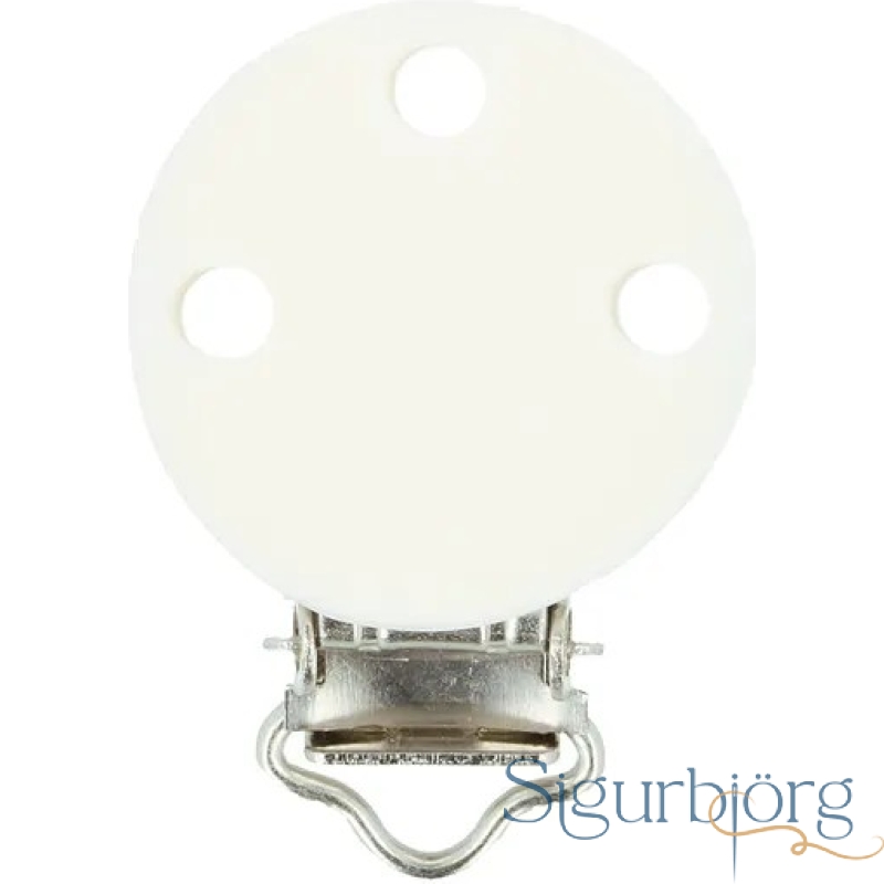 Snudduklemma Silicon Hvít