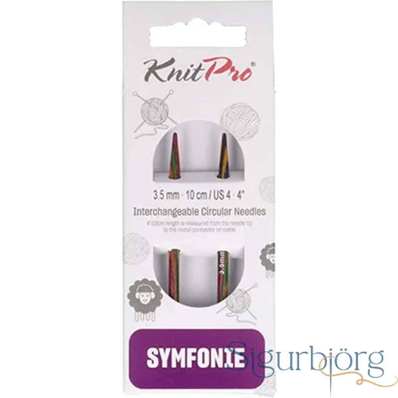 Knitpro Symfonie oddar 10 cm. 3,5mm.