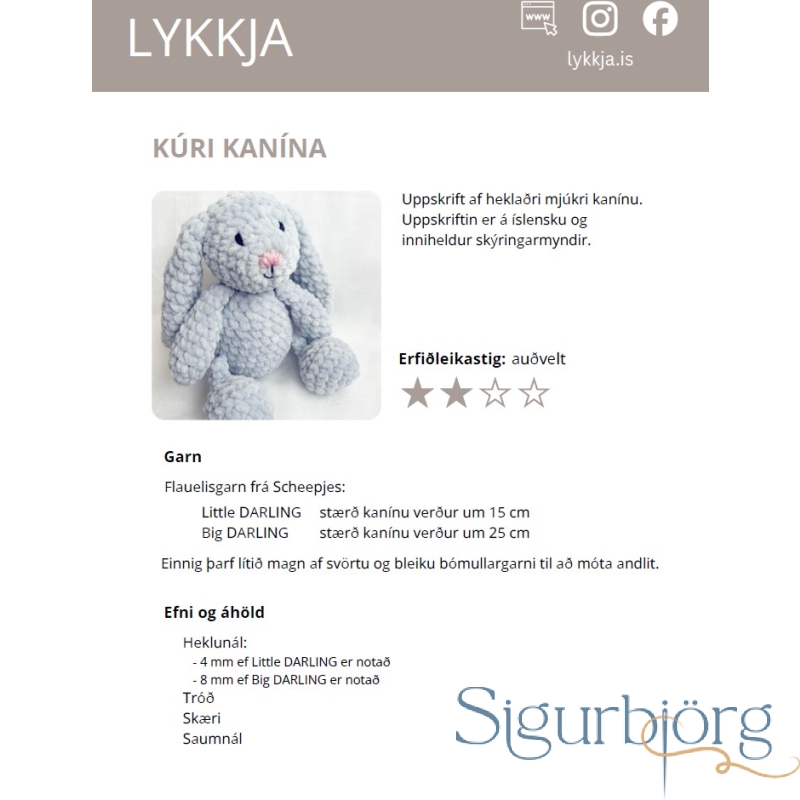 Lykkja, Kúri kanína