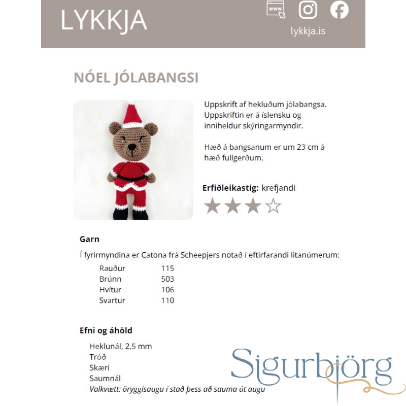 Lykkja, Nóel jólabangsi