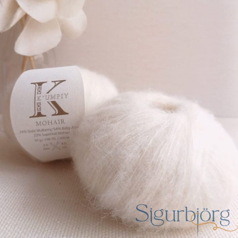Kumpiy-Mohair-hvítt