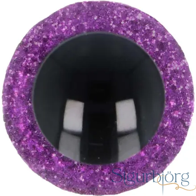 Öryggisaugu 2 í pakka, 30mm glimmer