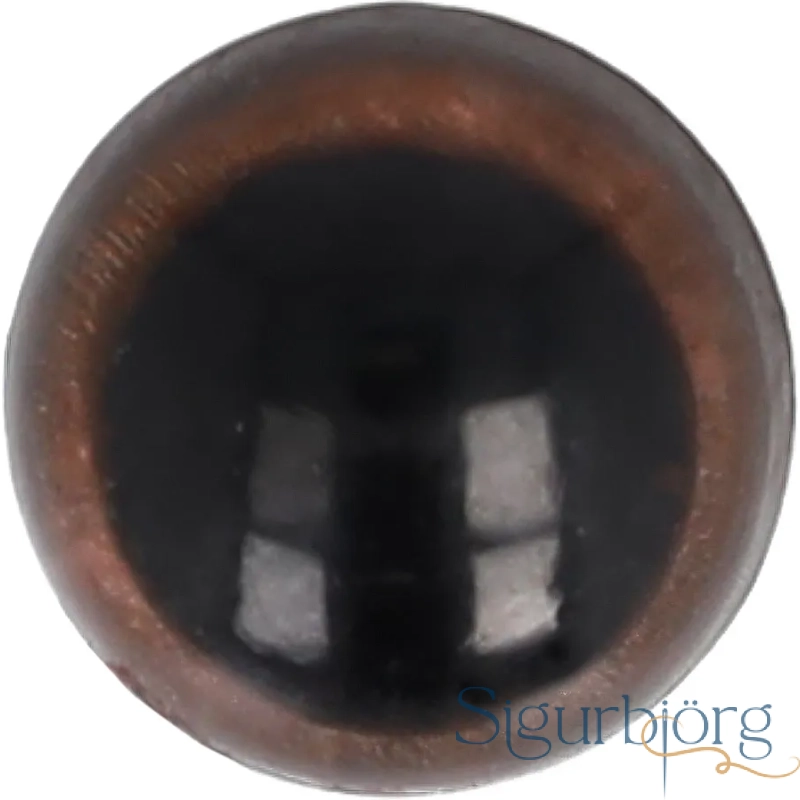 Öryggisaugu 2 í pakka, 22mm brún